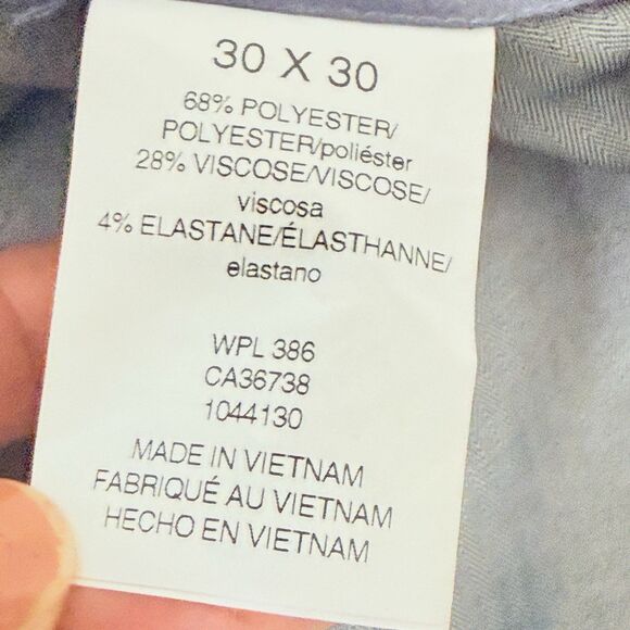 Haggar Dress Pants Mens 30x30* Black  Slim Fit Flat Front Polyester Blend Career - Picture 11 of 13